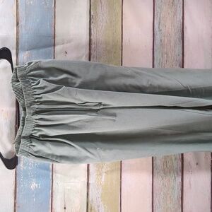 Alfred Duner Green Elastic Waist Pants